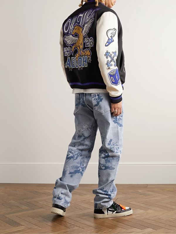 Jaqueta de Beisebol OFF WHITE