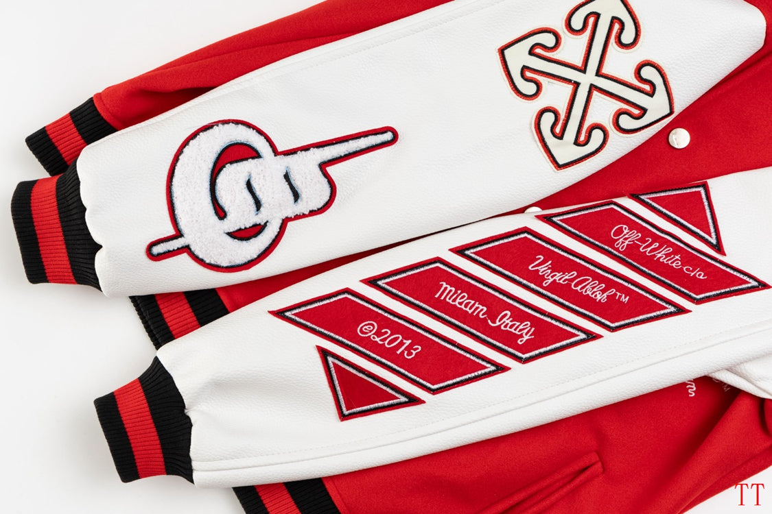 Jaqueta de Beisebol OFF WHITE