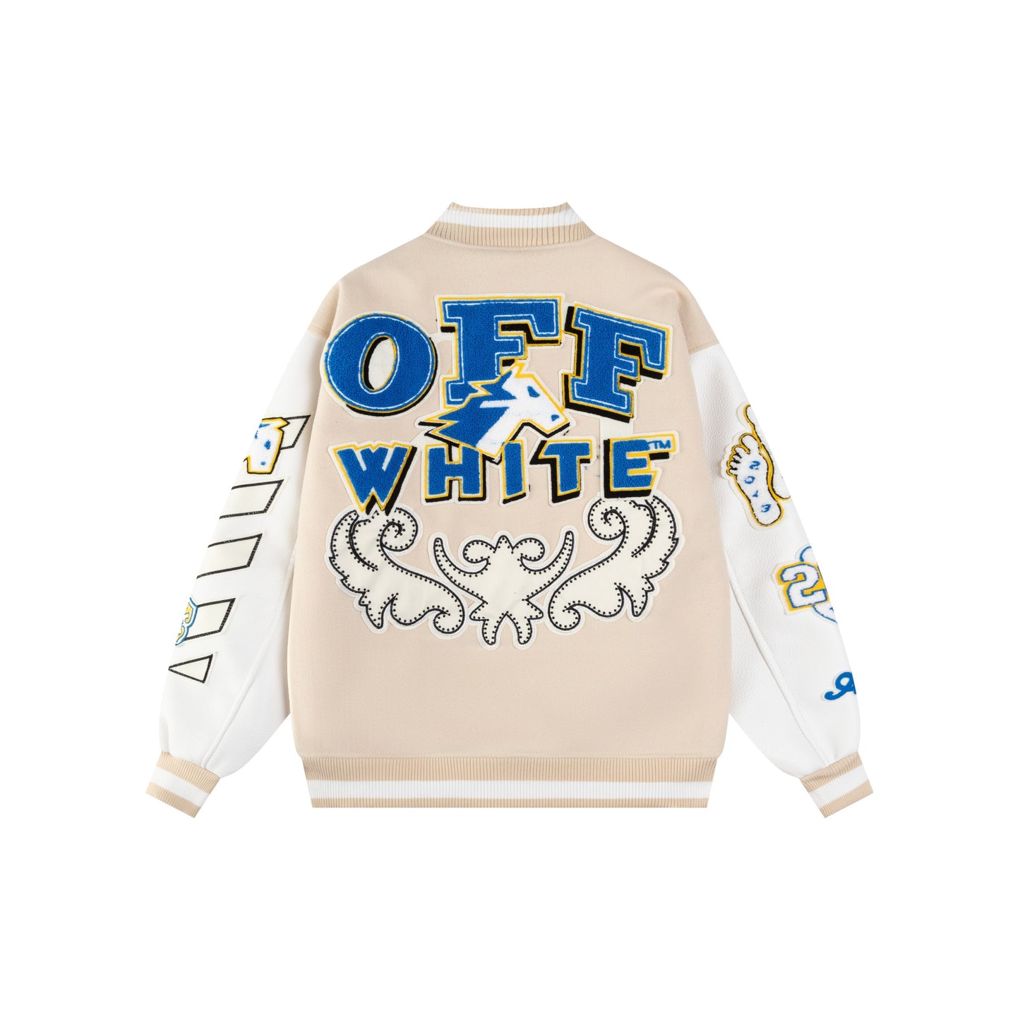 Jaqueta de Beisebol OFF WHITE