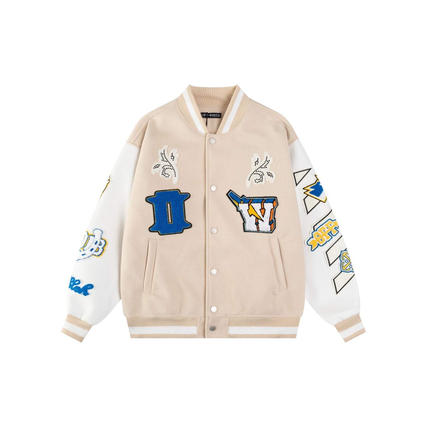 Jaqueta de Beisebol OFF WHITE
