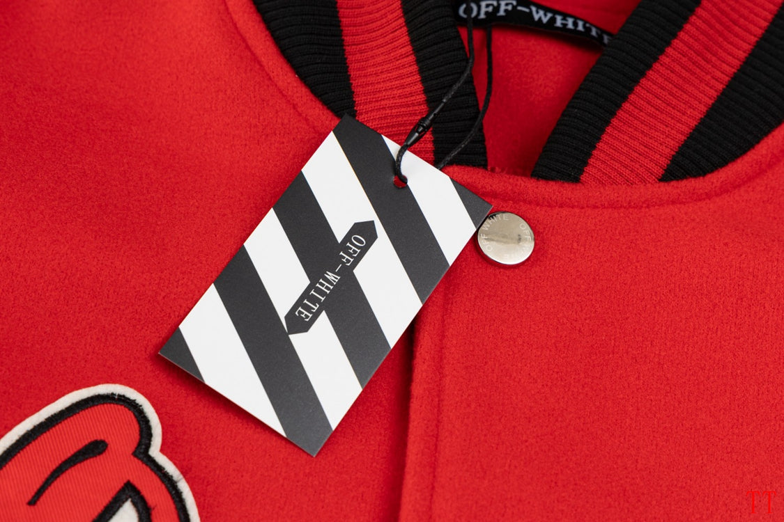 Jaqueta de Beisebol OFF WHITE