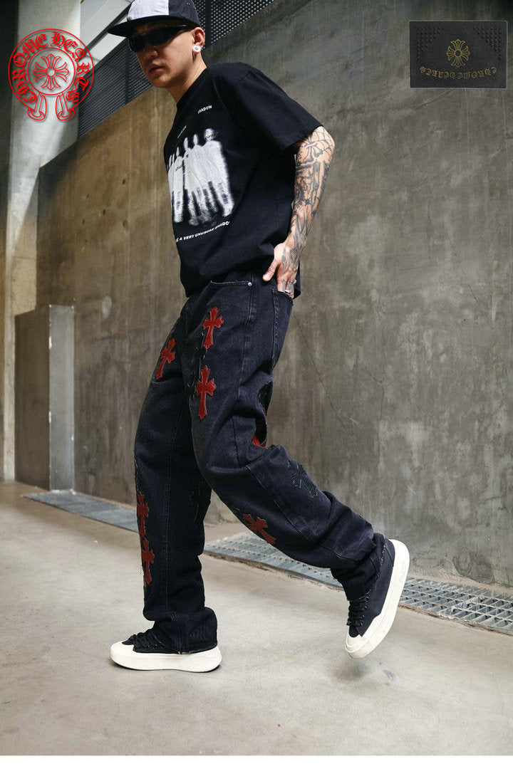Calça Jeans Chrome Hearts