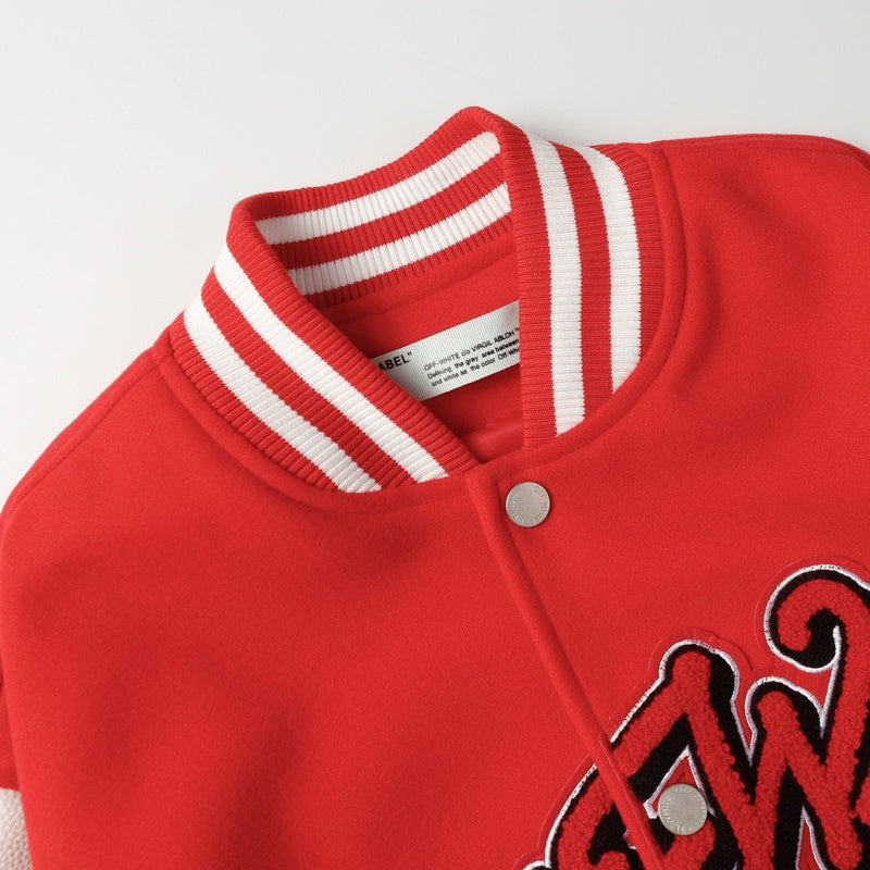Jaqueta de Beisebol OFF WHITE