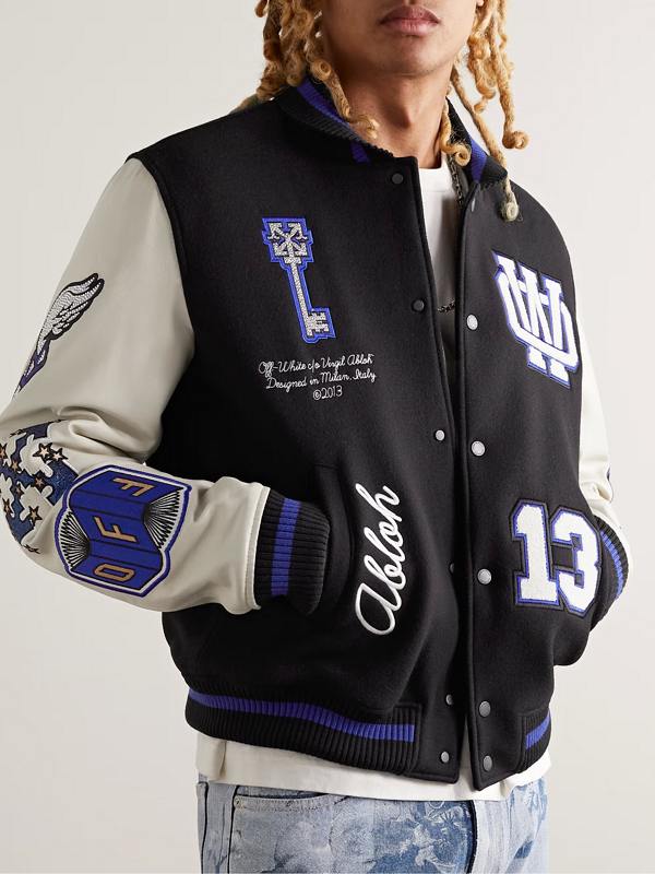 Jaqueta de Beisebol OFF WHITE