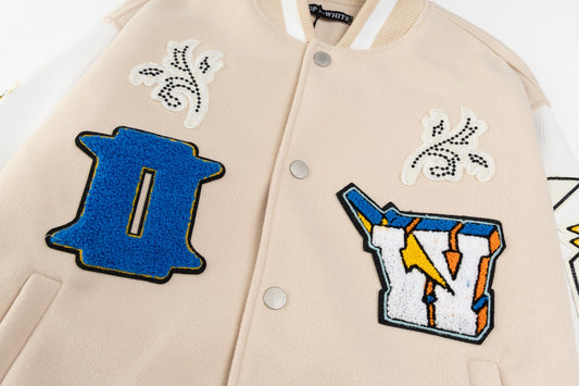 Jaqueta de Beisebol OFF WHITE