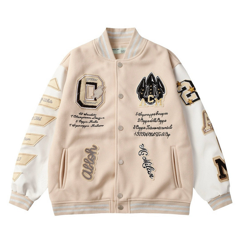 Jaqueta de Beisebol OFF WHITE