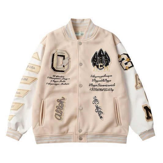 Jaqueta de Beisebol OFF WHITE
