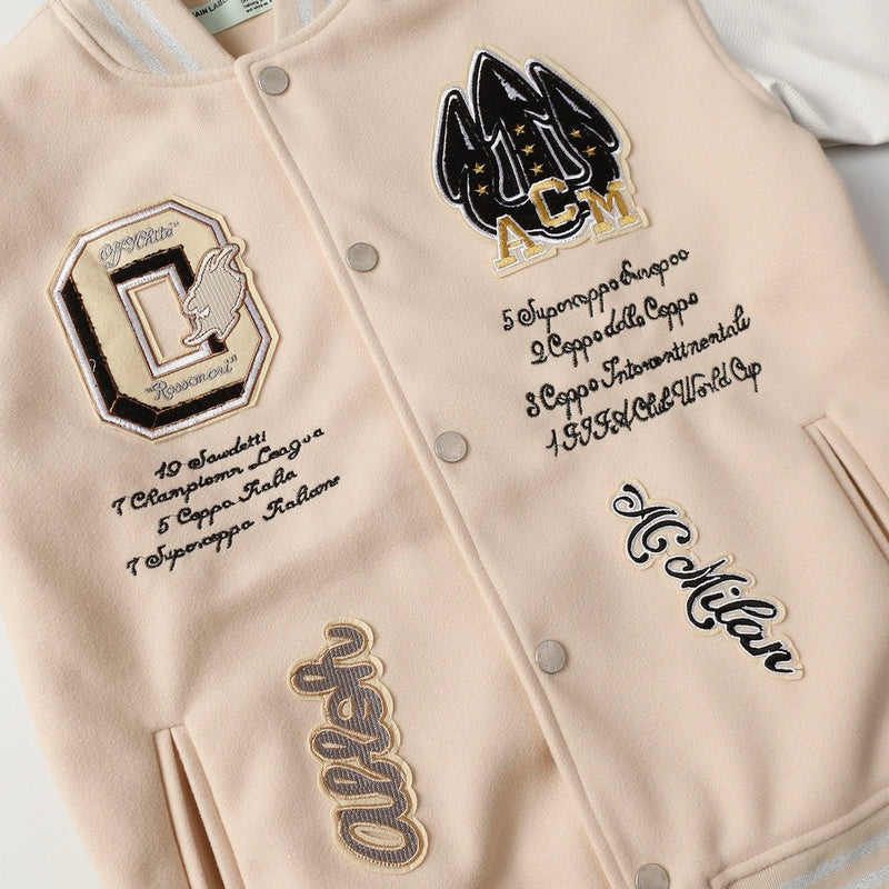 Jaqueta de Beisebol OFF WHITE