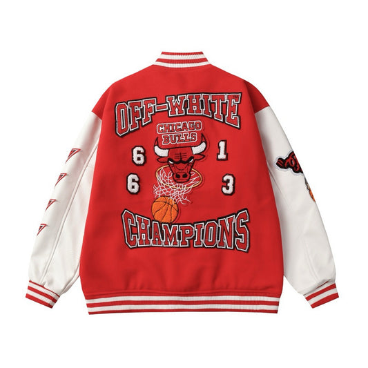 Jaqueta de Beisebol OFF WHITE