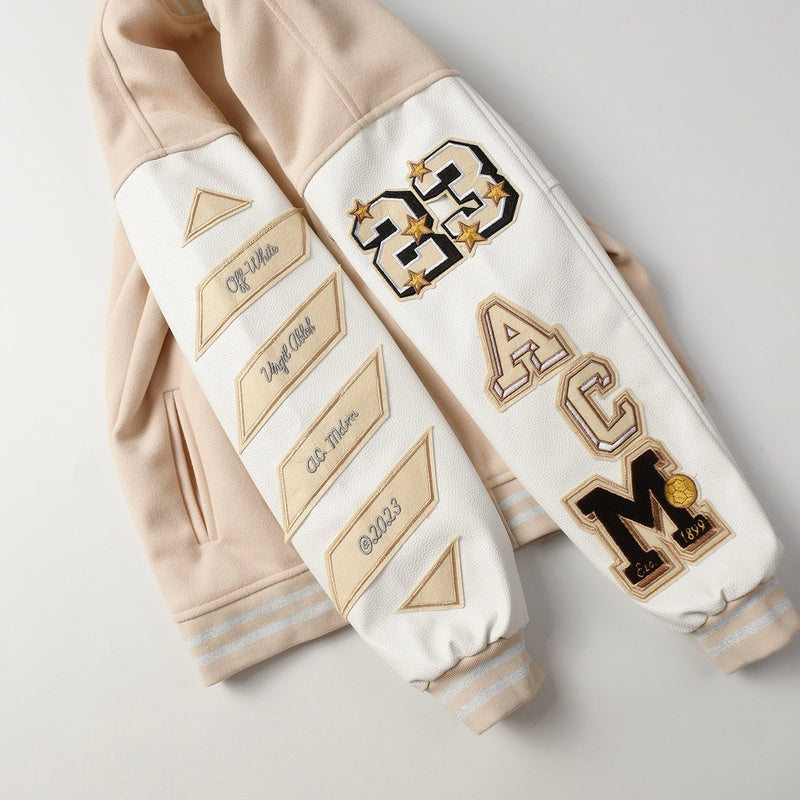 Jaqueta de Beisebol OFF WHITE