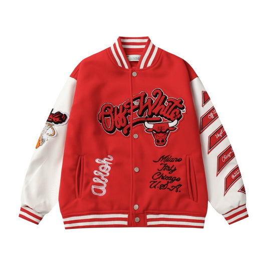 Jaqueta de Beisebol OFF WHITE